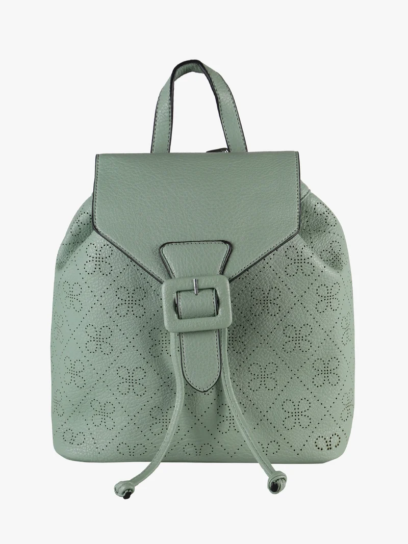 Zaino donna con bottone - verde