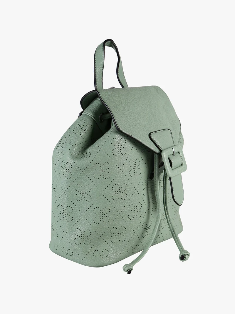 Zaino donna con bottone - verde