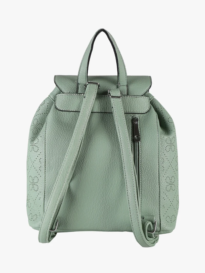 Zaino donna con bottone - verde