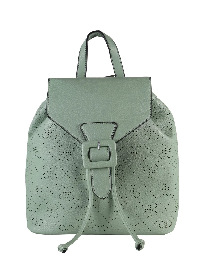 Zaino donna con bottone - verde