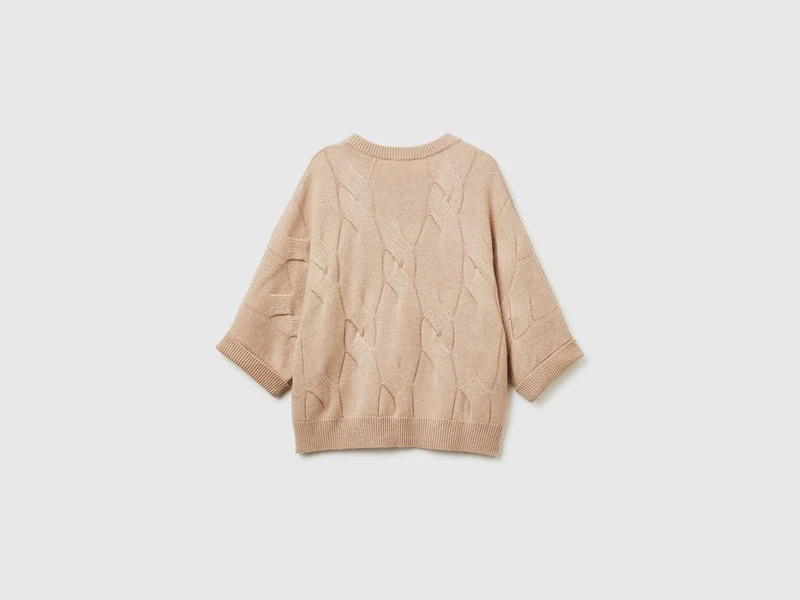 Pullover aus reinem Kaschmir mit Rautenmuster