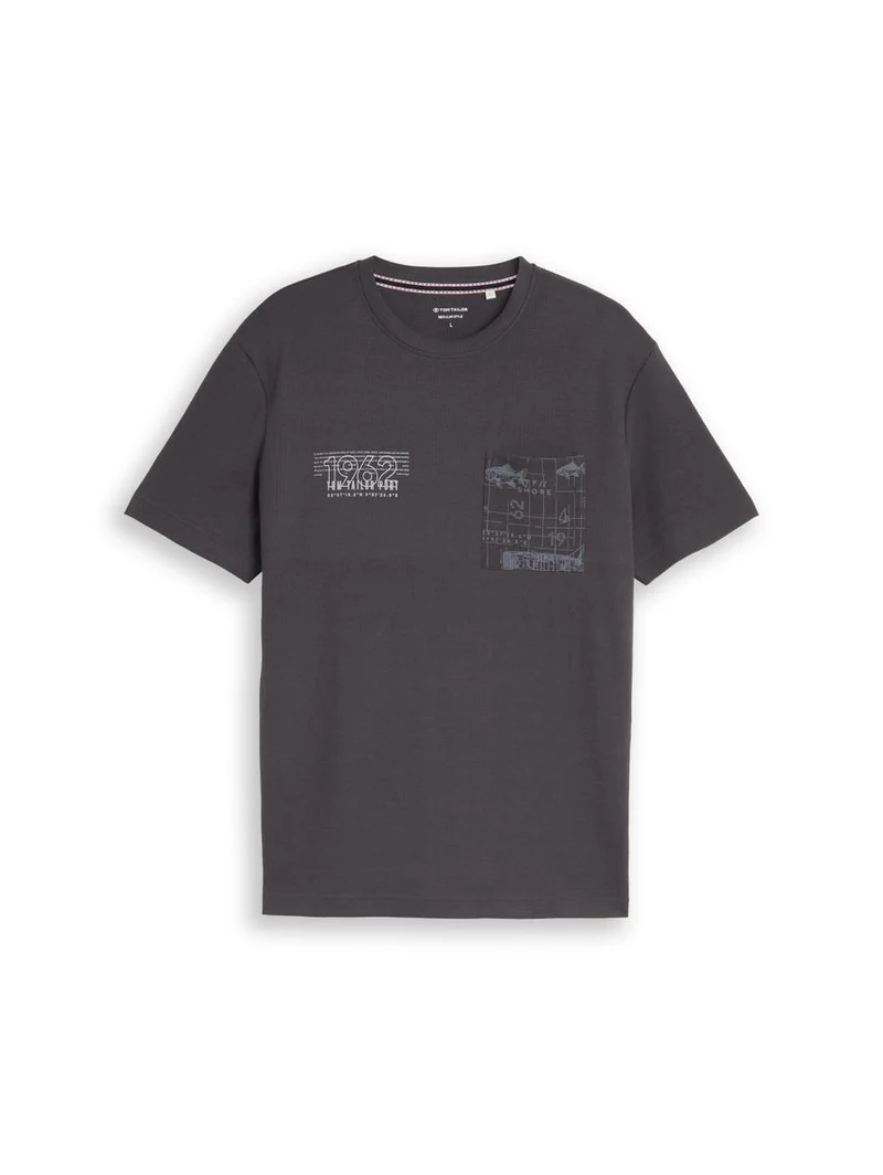 T-Shirt mit Waffelstruktur