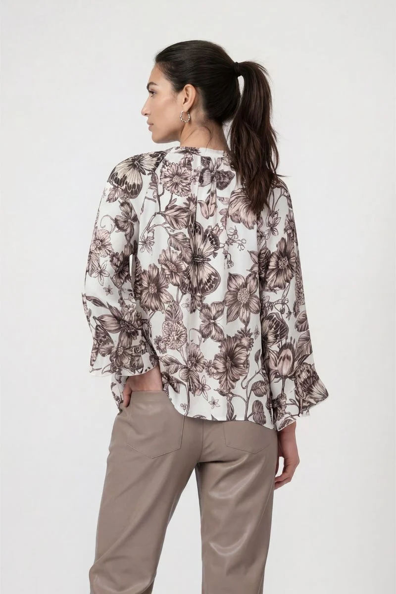 Bluse mit Blumenmuster