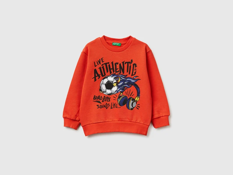 Oversize-Sweatshirt mit Aufdruck