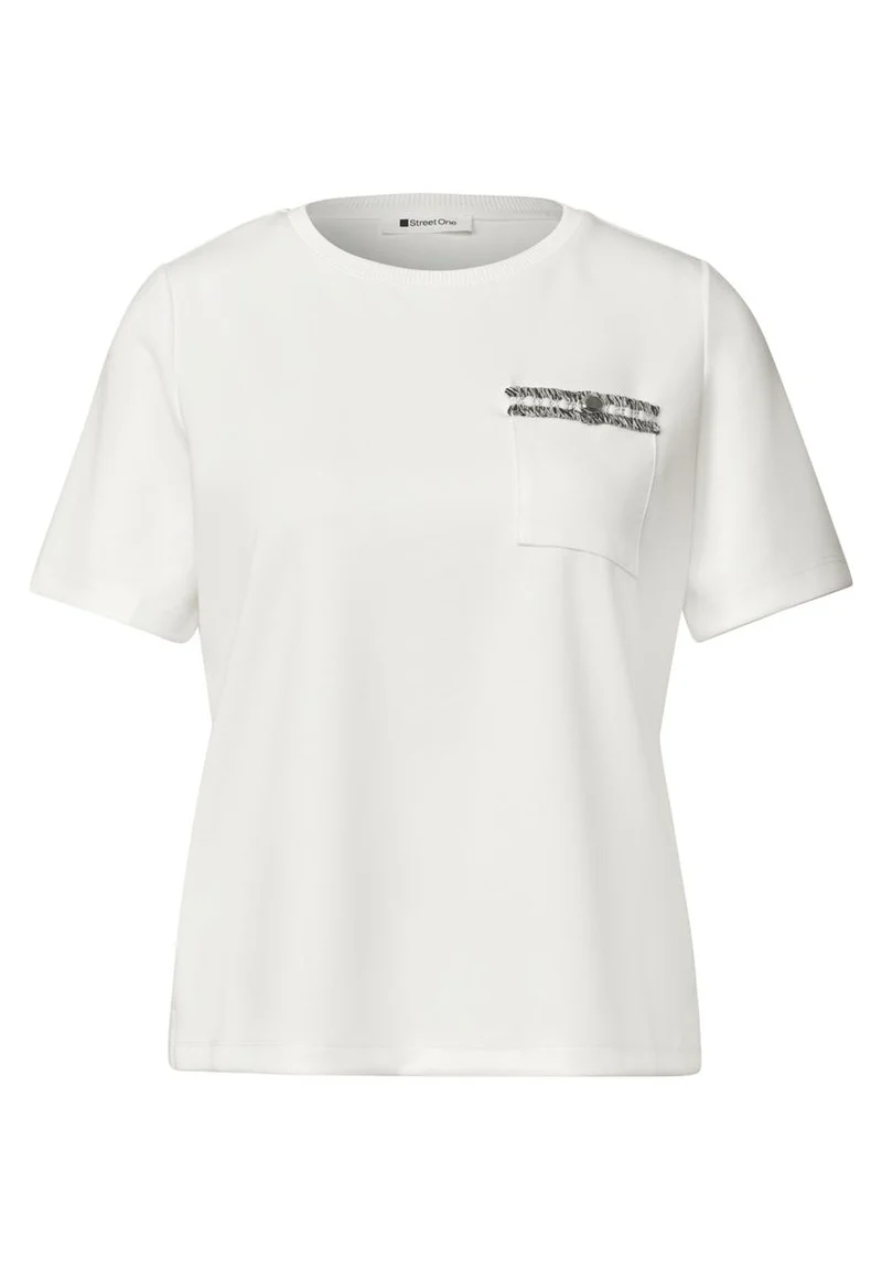 T-Shirt mit dekorativer Brusttasche