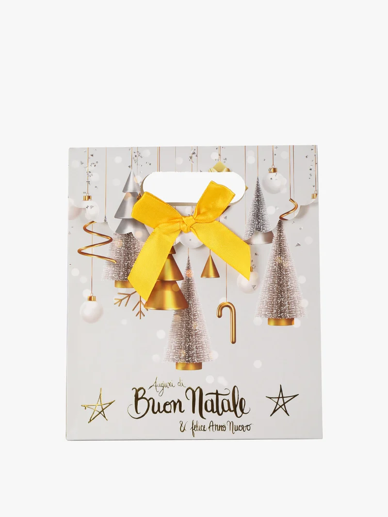 Sacchetto da regalo natalizio - grigio chiaro
