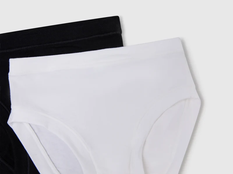 Zwei Slips aus superelastischer Bio-Baumwolle