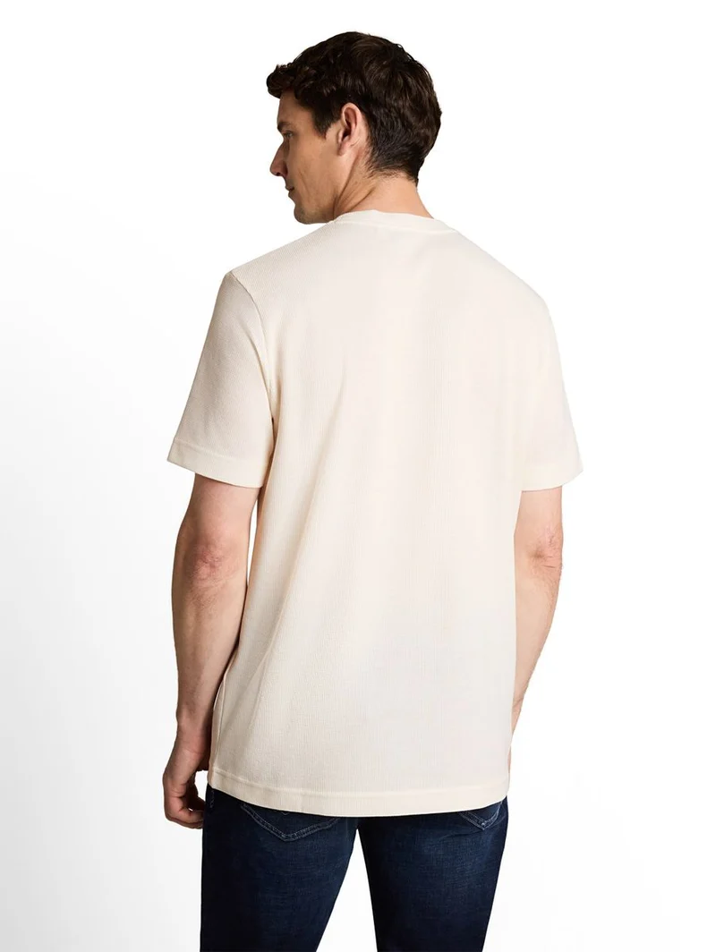 T-Shirt mit Waffelstruktur