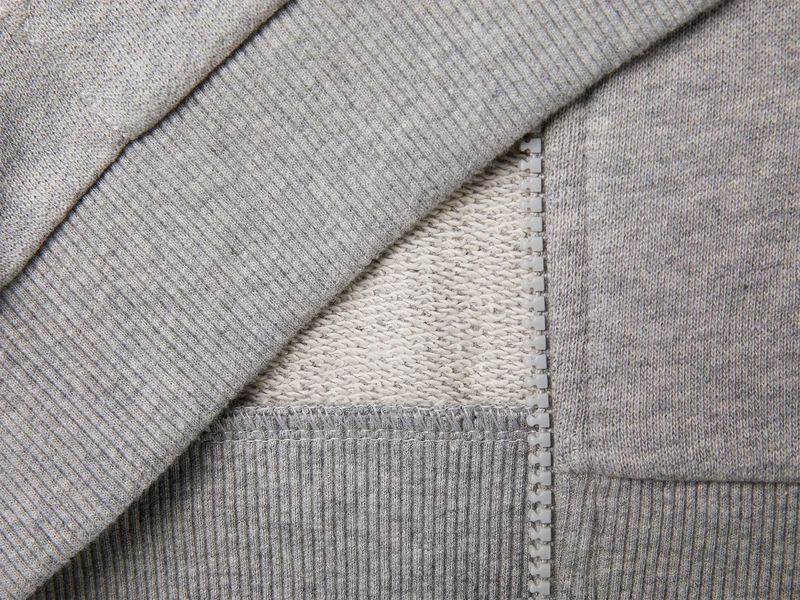 Sweatshirt aus Bio-Baumwolle mit Reißverschluss