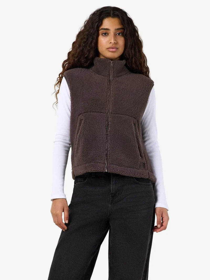 NMMASEY SHORT TEDDY VEST NOOS