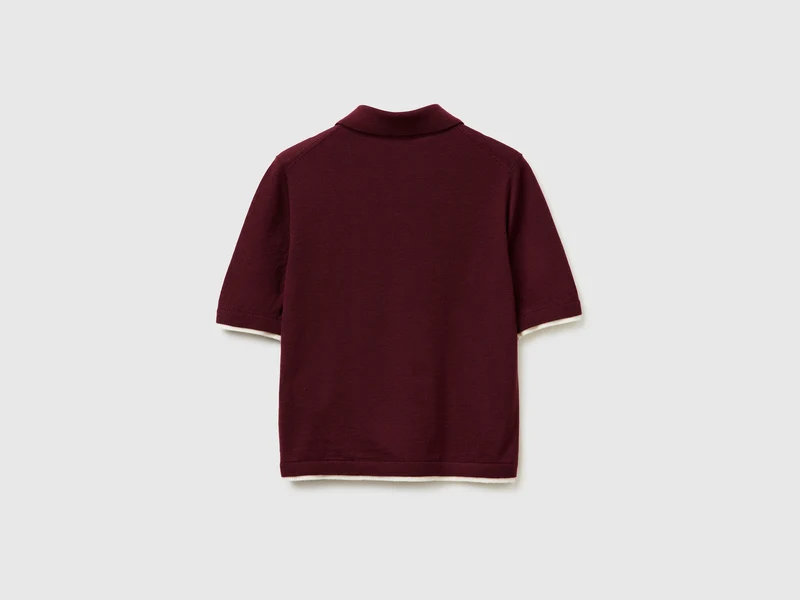 Poloshirt aus 100 % Merinowolle