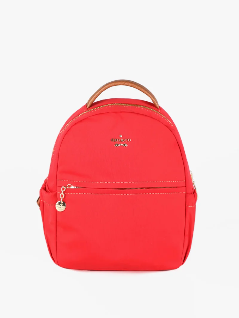 Zainetto donna in tessuto - rosso