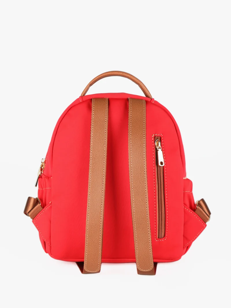 Zainetto donna in tessuto - rosso