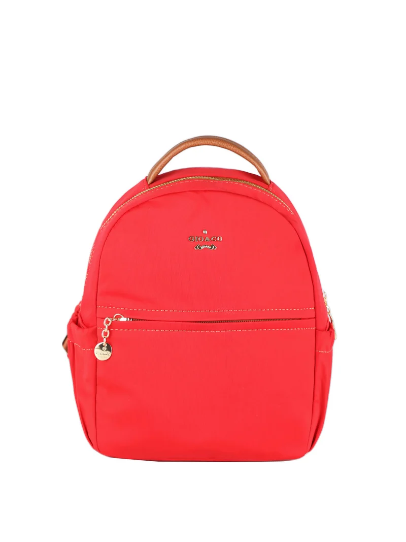 Zainetto donna in tessuto - rosso