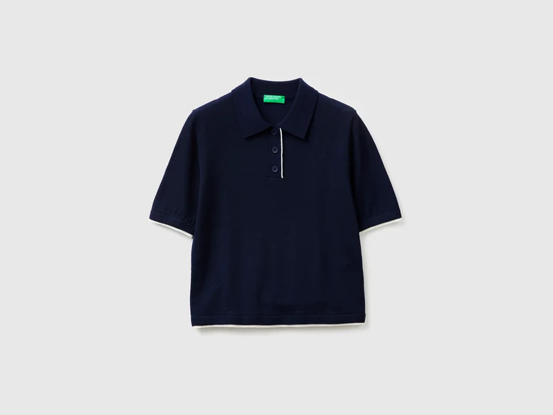 Poloshirt aus 100 % Merinowolle