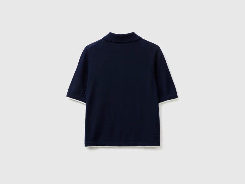 Poloshirt aus 100 % Merinowolle