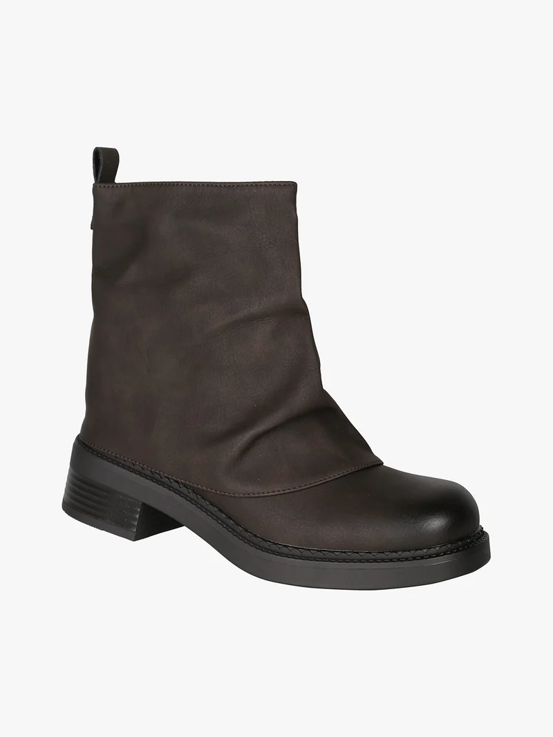 Stivaletti donna slouchy - moro