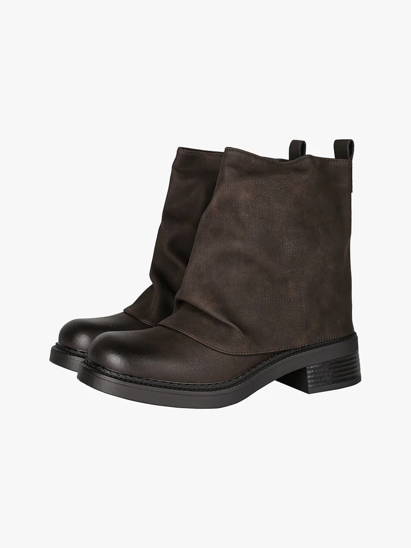 Stivaletti donna slouchy - moro