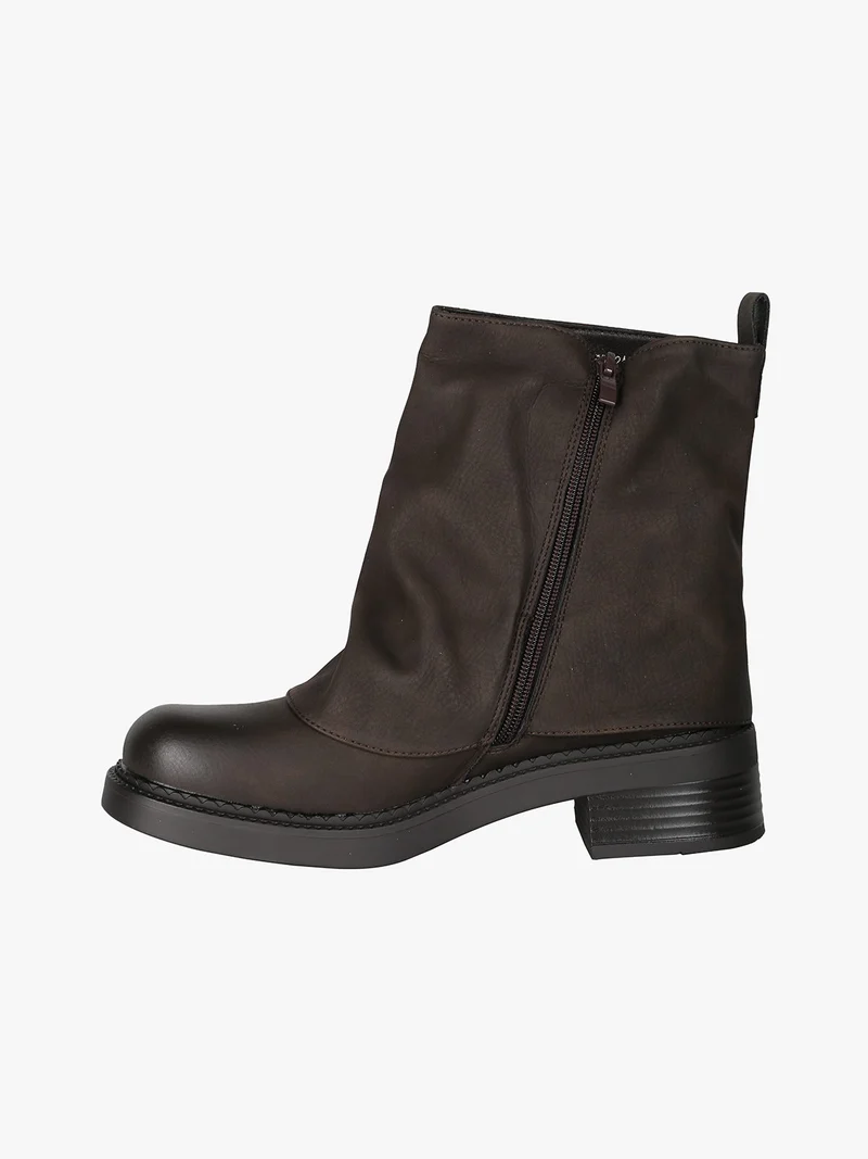 Stivaletti donna slouchy - moro