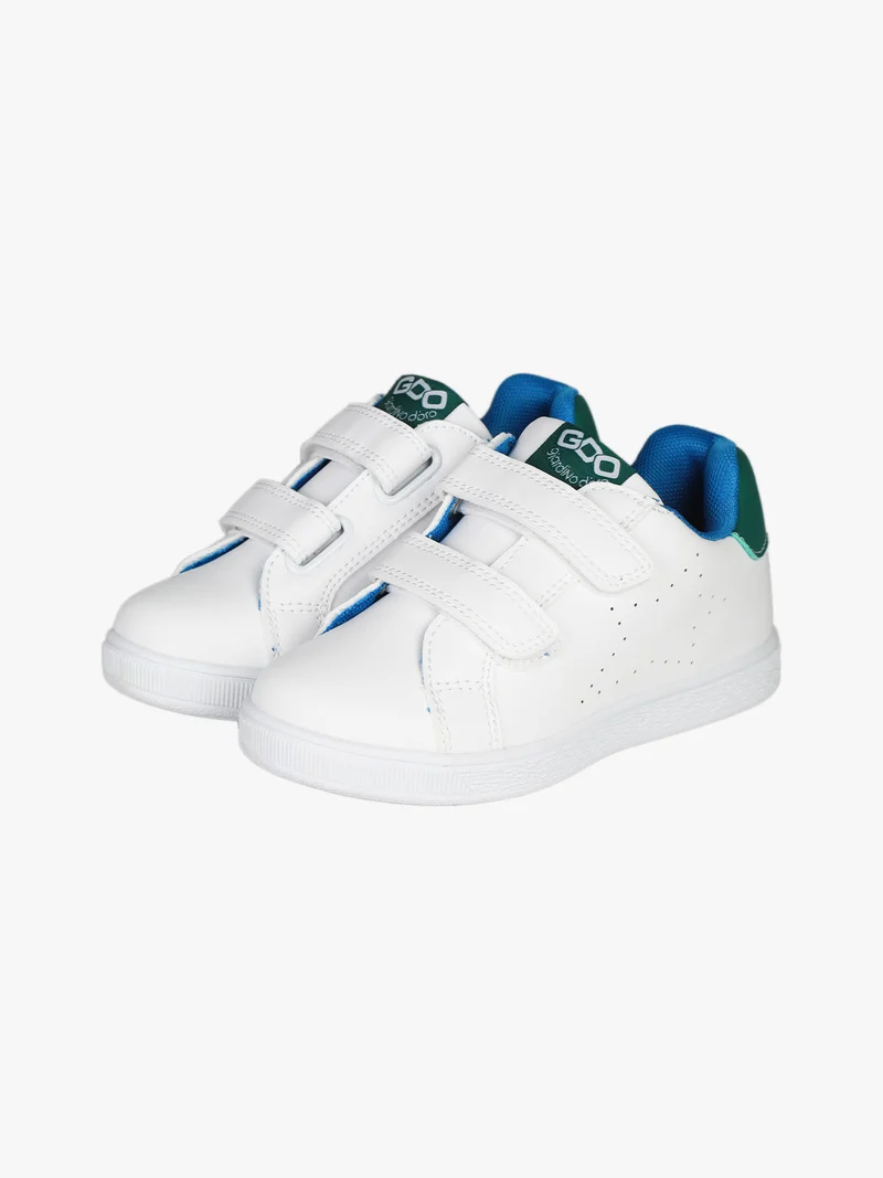 Sneakers da bambino con strappi - verde