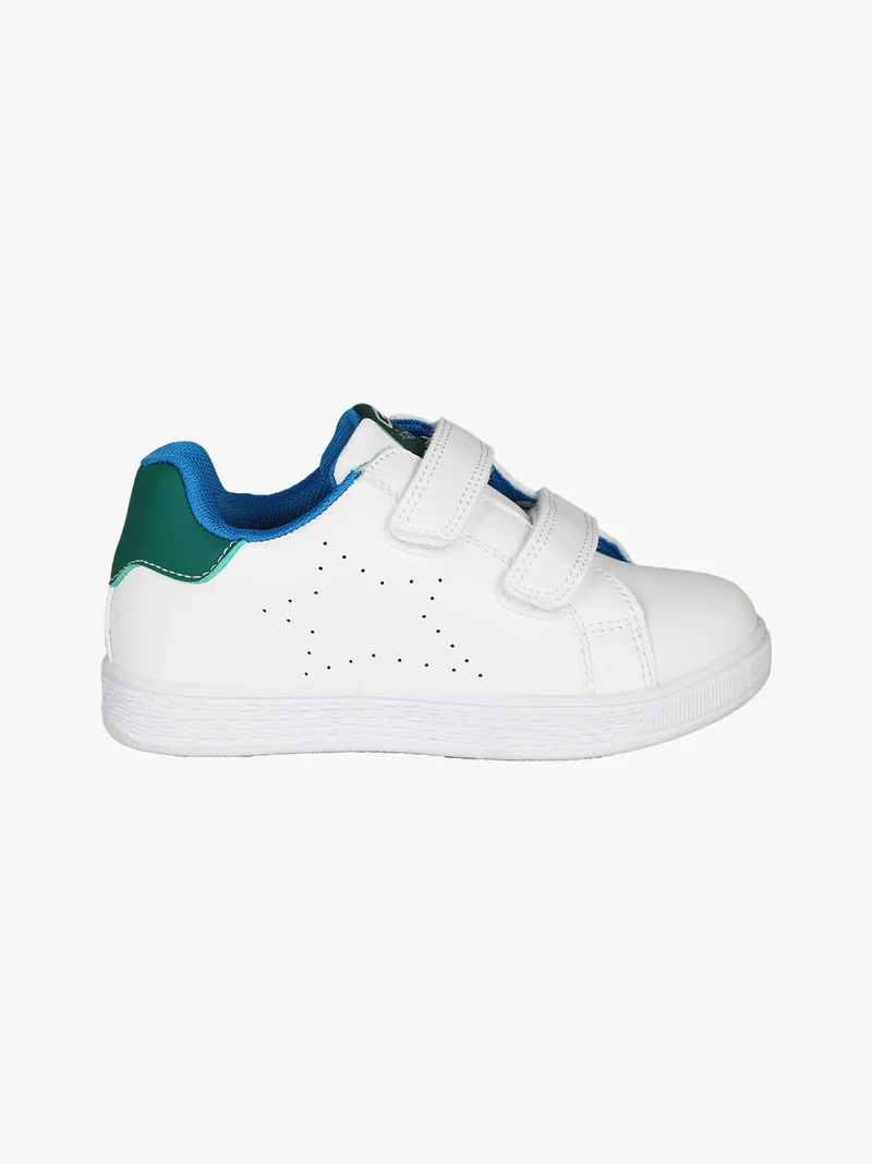 Sneakers da bambino con strappi - verde