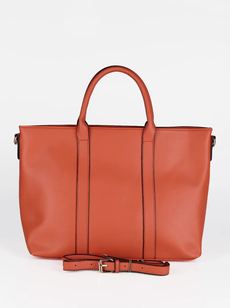 Borsa donna modello tote - arancione