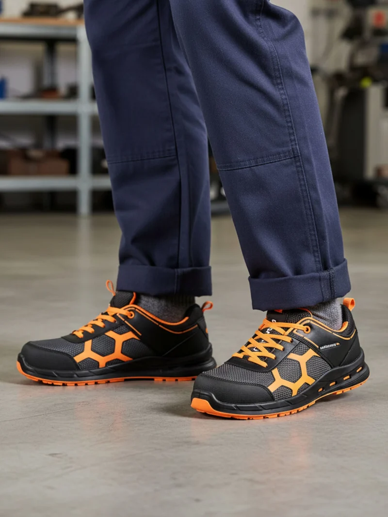 Scarpe antinfortunistiche da uomo basse - arancione