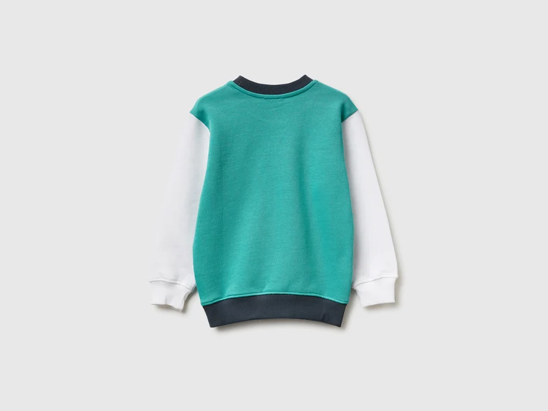 Sweatshirt aus Bio-Baumwolle mit Logodruck