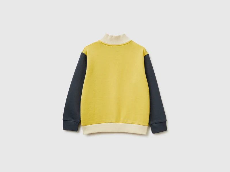 Sweatshirt aus Bio-Baumwolle mit Reißverschluss