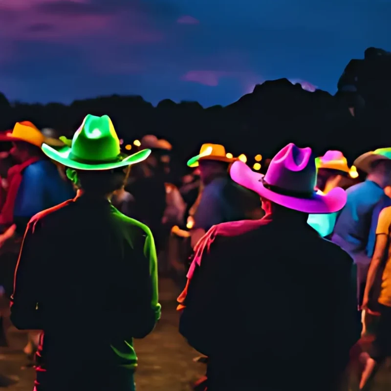 LED Partyhut | Leuchtender Hut mit Neonlichtern | Mehrere Lichtmodi & Einheitsgröße