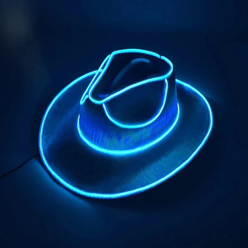 LED Partyhut | Leuchtender Hut mit Neonlichtern | Mehrere Lichtmodi & Einheitsgröße