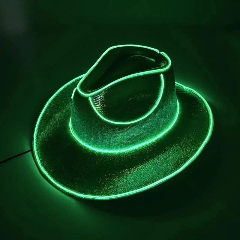 LED Partyhut | Leuchtender Hut mit Neonlichtern | Mehrere Lichtmodi & Einheitsgröße