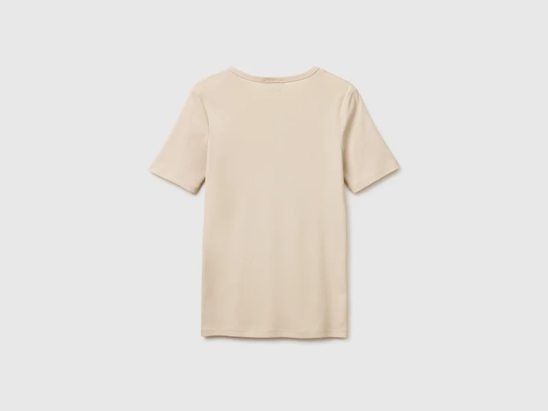 Kurzärmeliges T-Shirt mit Glitzerlogo
