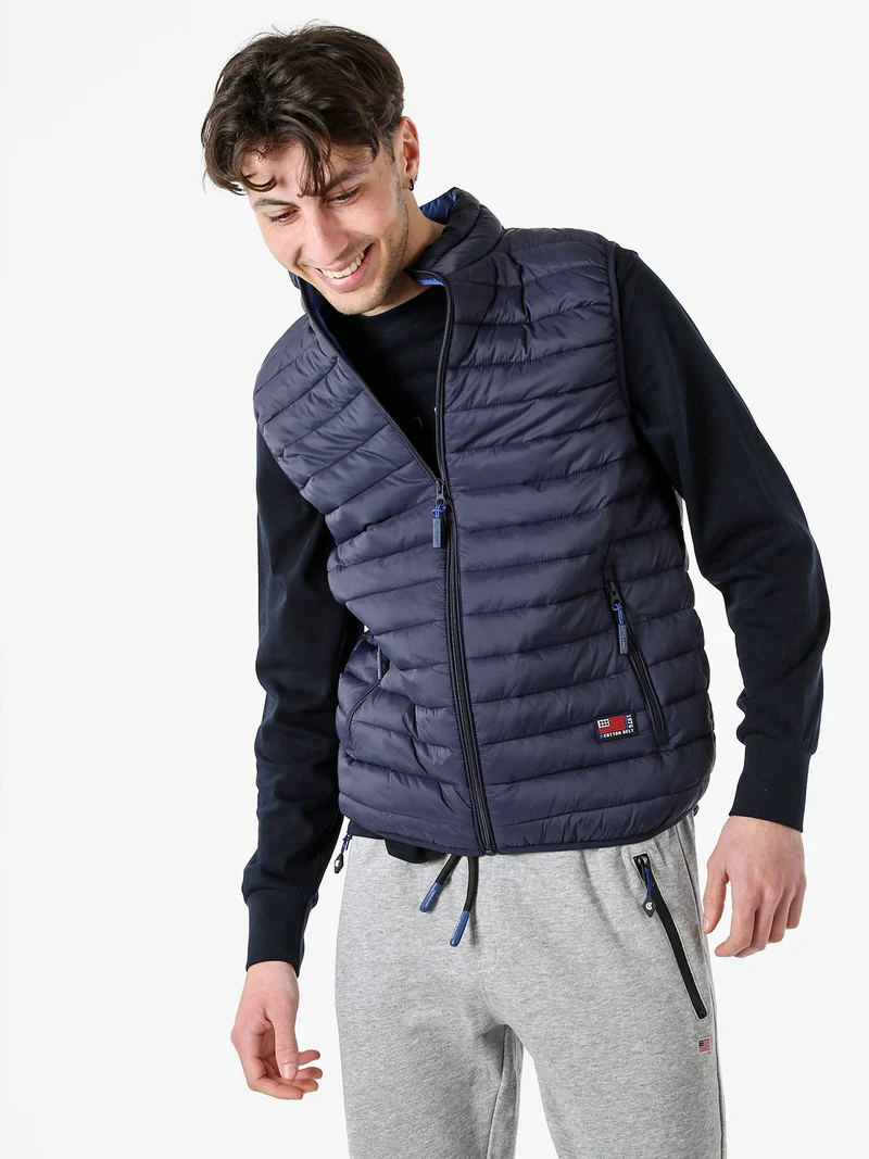 Gilet da uomo imbottito - blu scuro