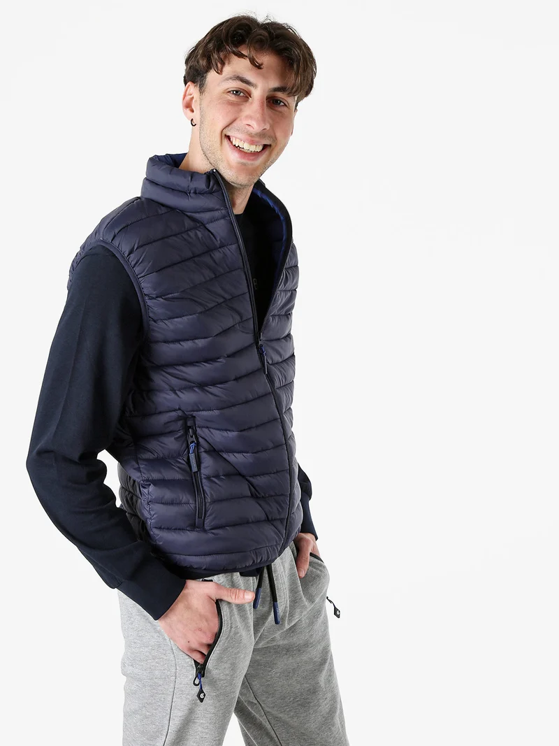 Gilet da uomo imbottito - blu scuro