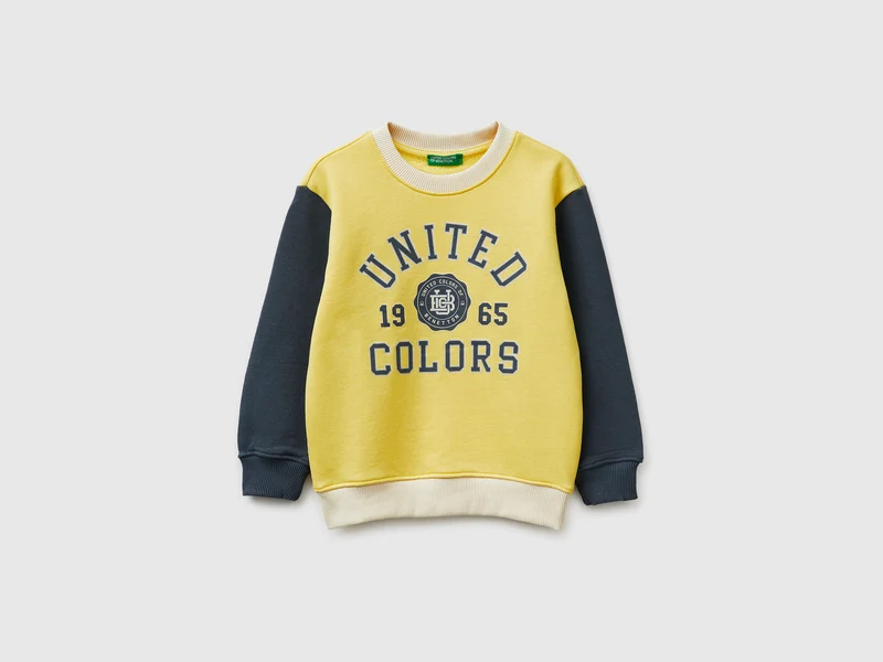 Sweatshirt aus Bio-Baumwolle mit Logodruck