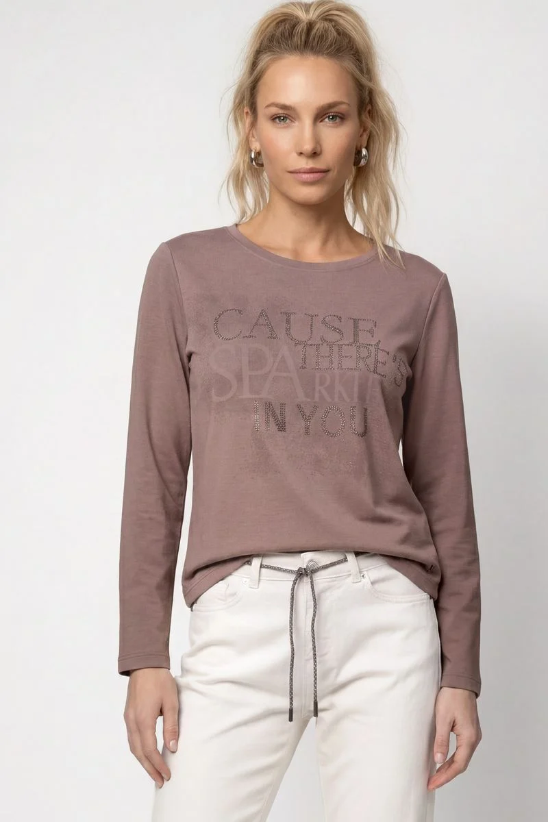 Sweatshirt mit Schmuckdetails