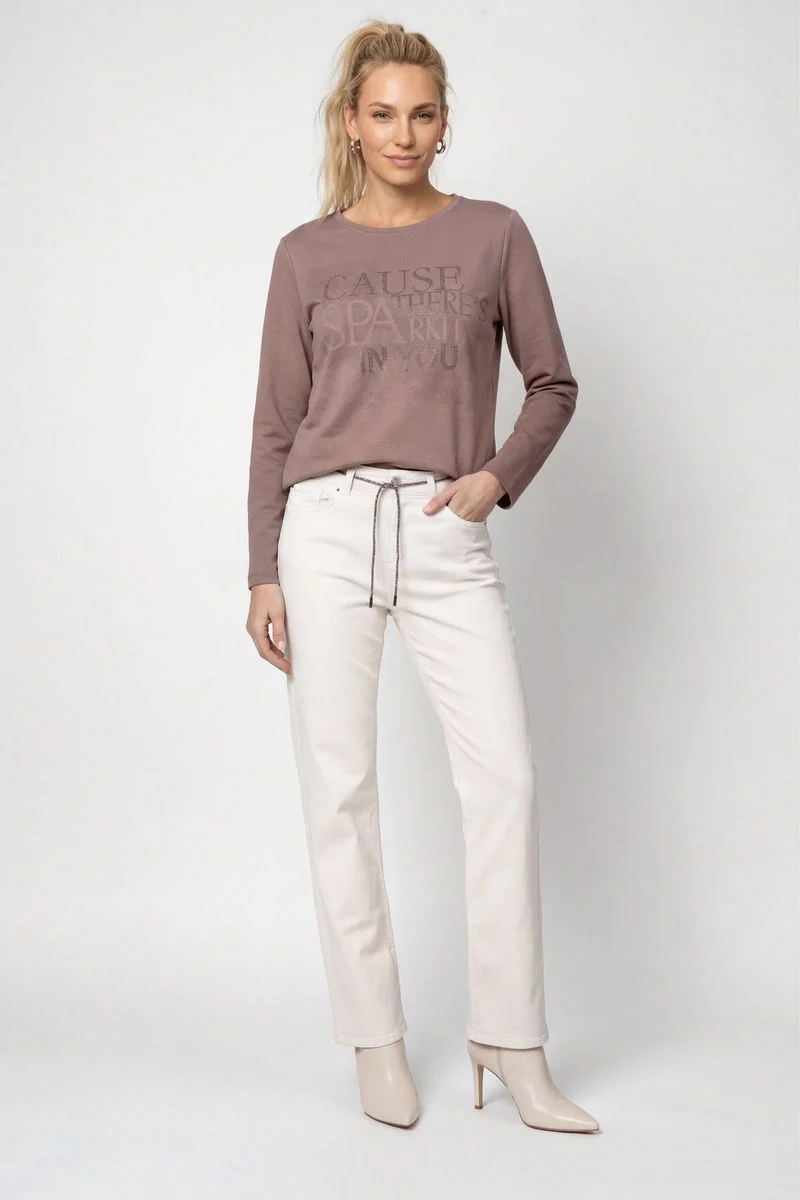 Sweatshirt mit Schmuckdetails