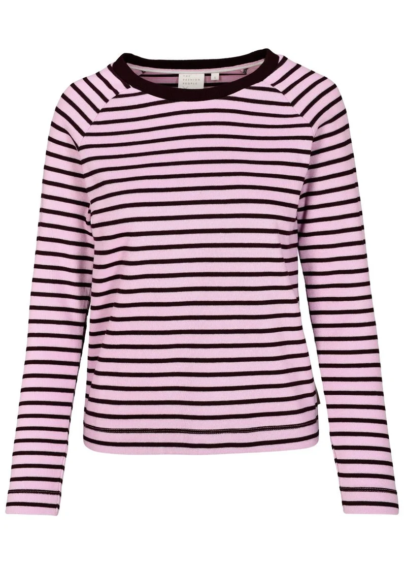 Striped Raglan Pullover