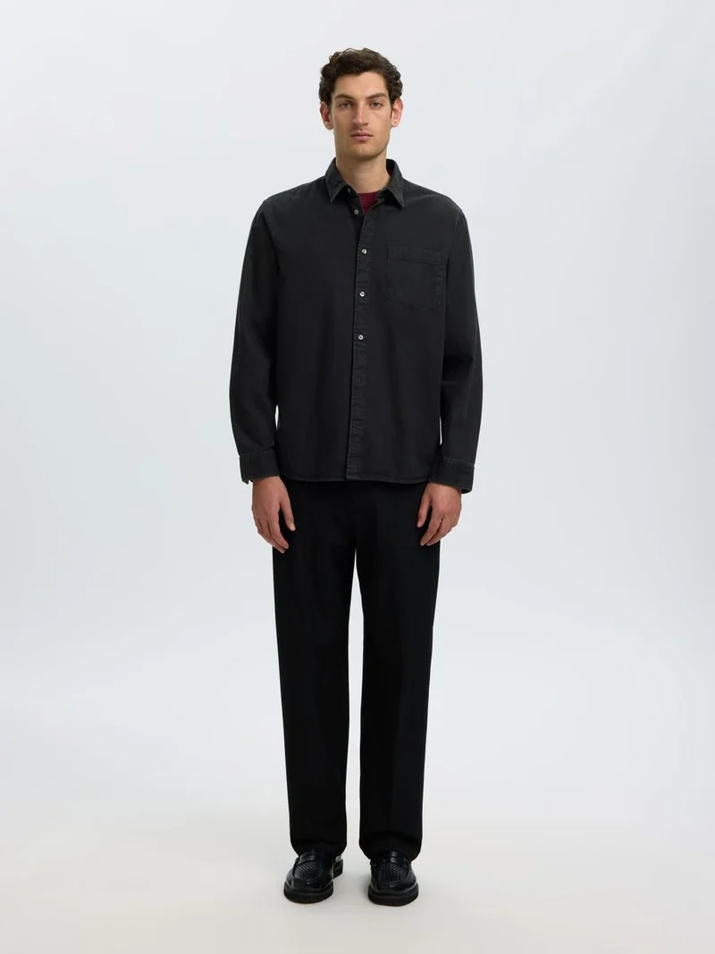 SLMCLAUS-CARLO REG DENIM LS SHIRT NOOS