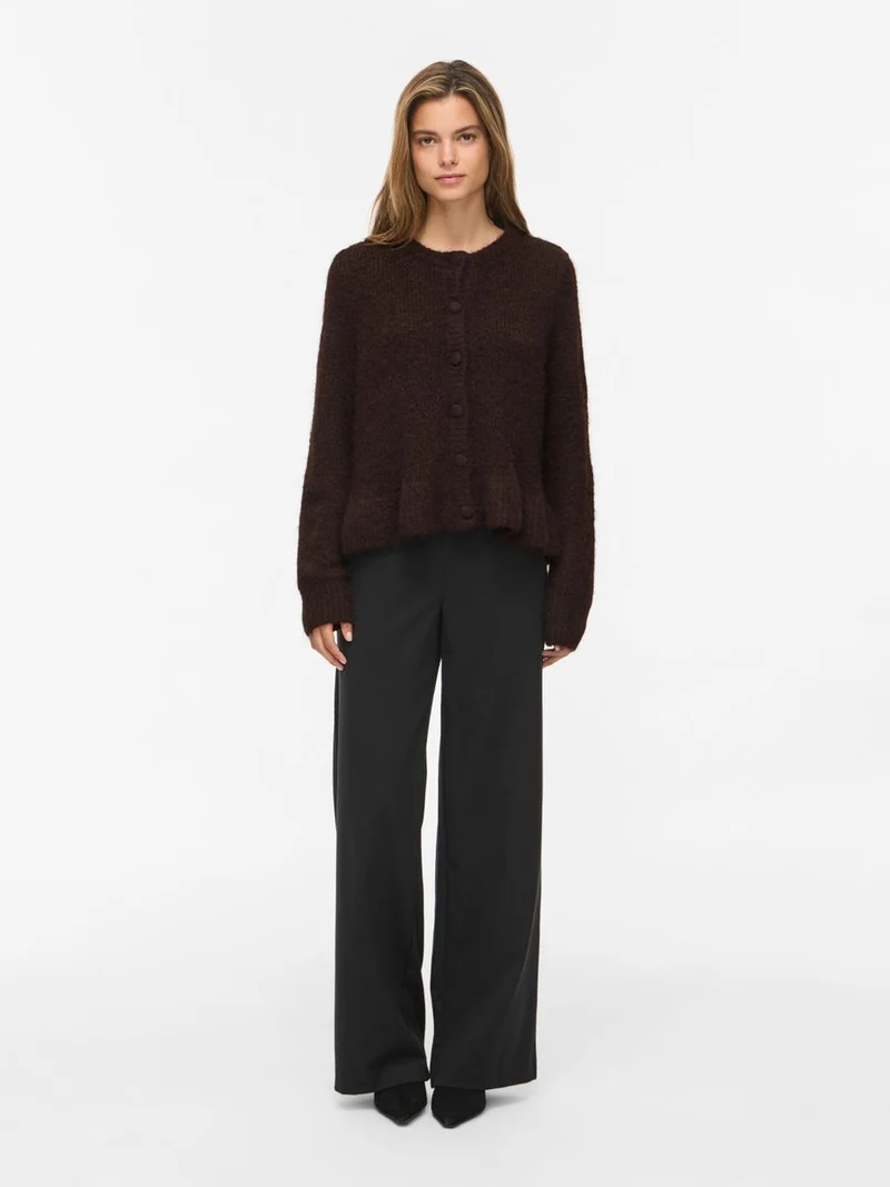 VIBOWS L/S FLOUNCE KNIT CARDIGAN-NOOS