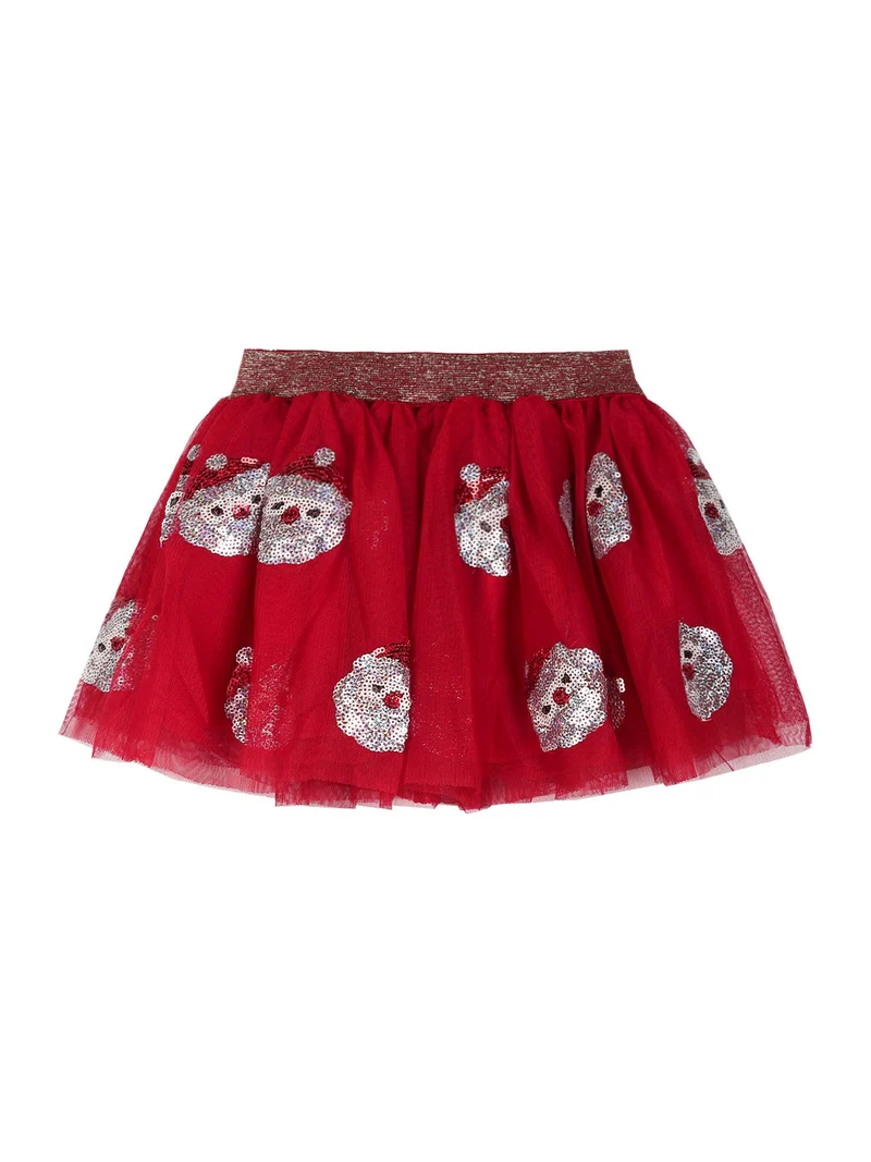 Completo natale da neonata 3 pezzi - rosso