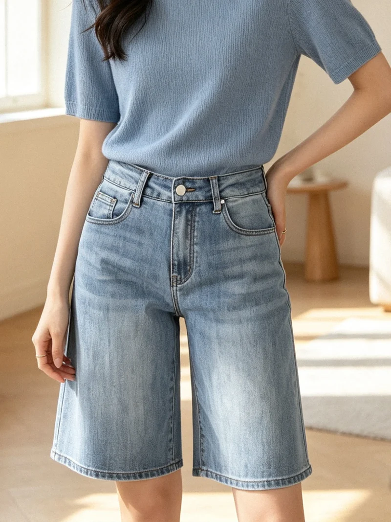 Bermuda donna in jeans - jeans