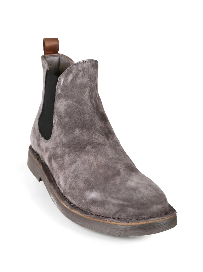 Stivaletti uomo in pelle scamosciata - grigio