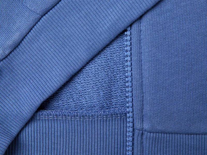 Sweatshirt aus Bio-Baumwolle mit Reißverschluss