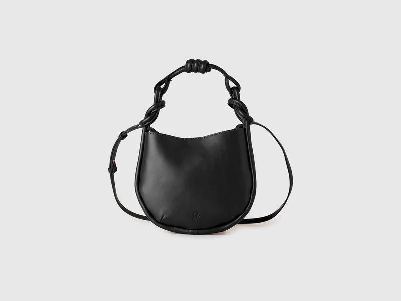 Mini-Hobo-Tasche in Schwarz
