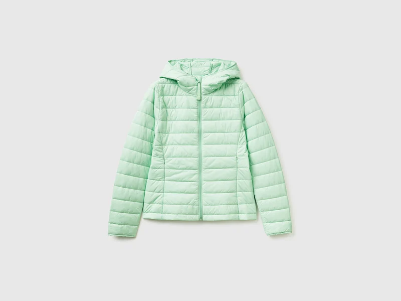Leichte Daunenjacke mit Kapuze