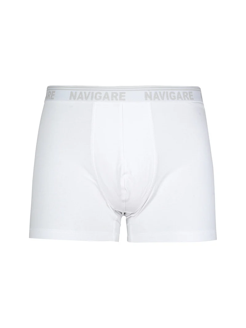 Boxer da uomo in cotone bielastico - bianco