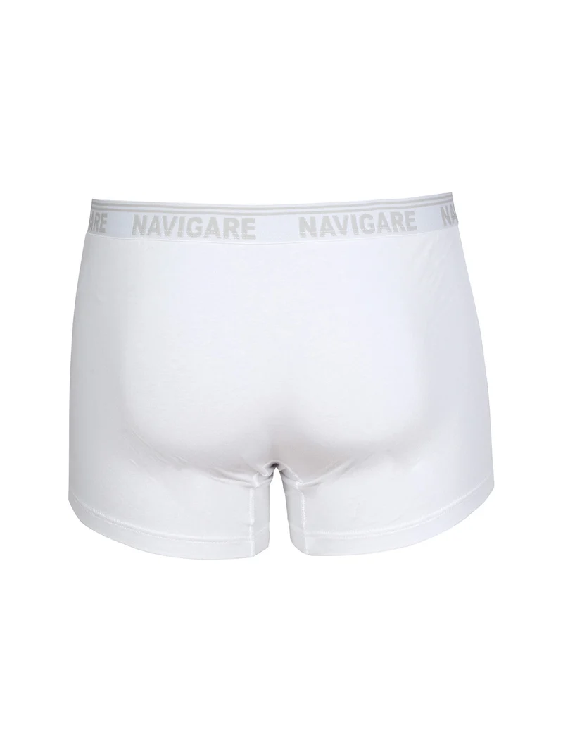 Boxer da uomo in cotone bielastico - bianco