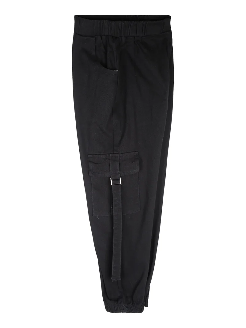 Completo 2 pezzi da bambina maglietta + pantaloni con tasconi - bianco